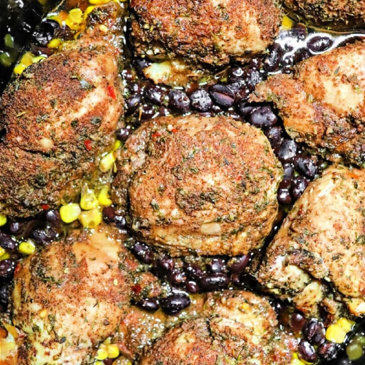 Crockpot Jerk Chicken Thighs Boneless Skinless in Slow Cooker