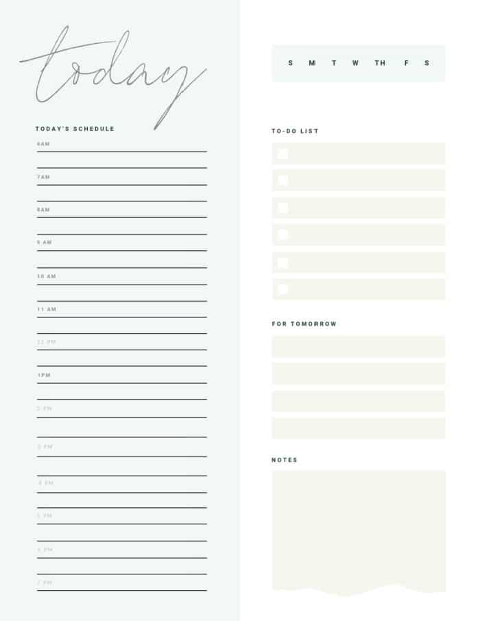 Free Printable Caregiver Daily Checklist Template