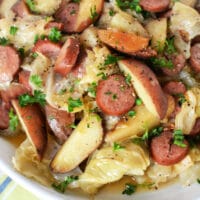 slow cooker Cabbage and Sausage