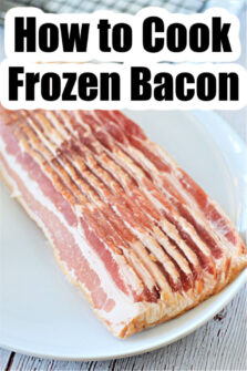 How to Cook Frozen Bacon (in Oven, Air Fryer and on Stove)