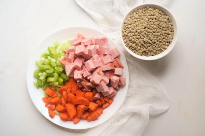 Lentils and Ham