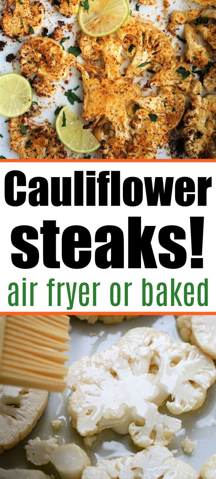 Baked Cauliflower Steak Air Fryer Ninja Foodi Cauliflower Steaks