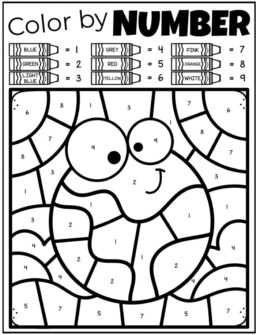 Free Earth Day Coloring Pages - Recycling Color By Number