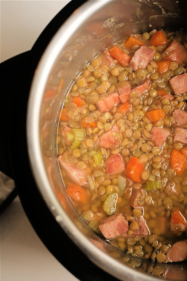 Instant Pot Lentil Soup with Ham Ninja Foodi Lentil Soup