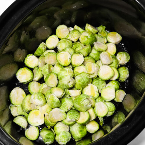 Easy Crockpot Brussel Sprouts with Bacon Slow Cooker Brussels