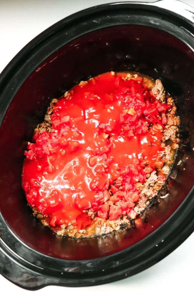 Slow Cooker Taco Meat Ground Beef Taco Meat in a Crockpot