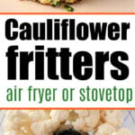 air fryer cauliflower pancakes