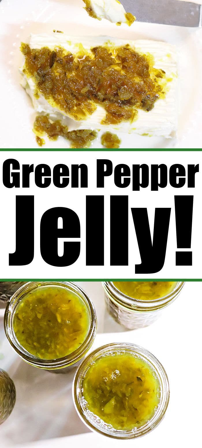 Homemade Green Pepper Jelly with Cream Cheese or Plain