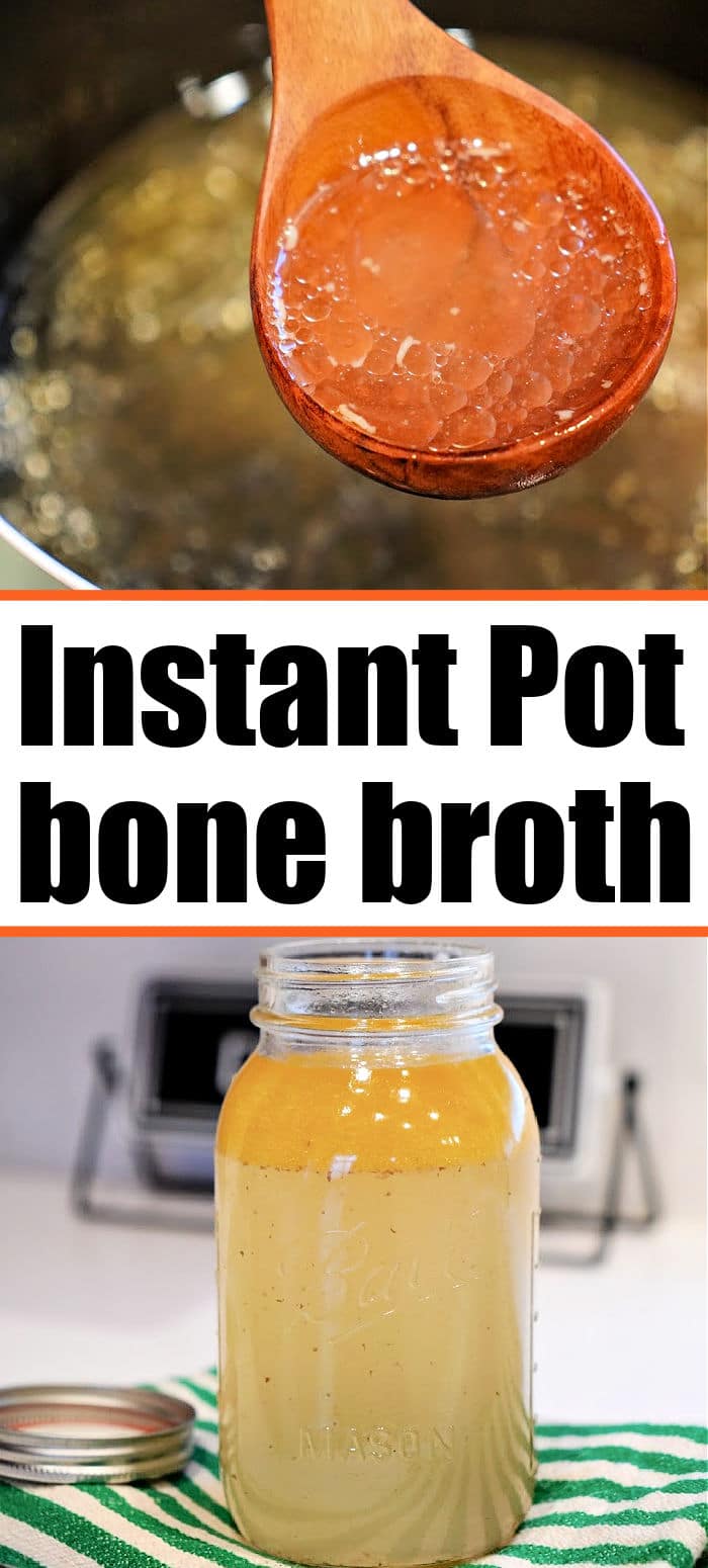 Bone Broth Instant Pot Ninja Foodi Stock with Beef Bone Marrow