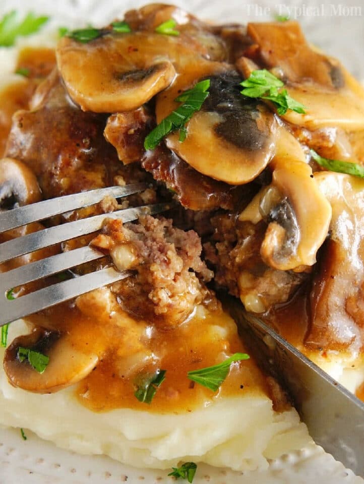 Instant Pot Salisbury Steak & Gravy Ninja Foodi Salisbury Steak
