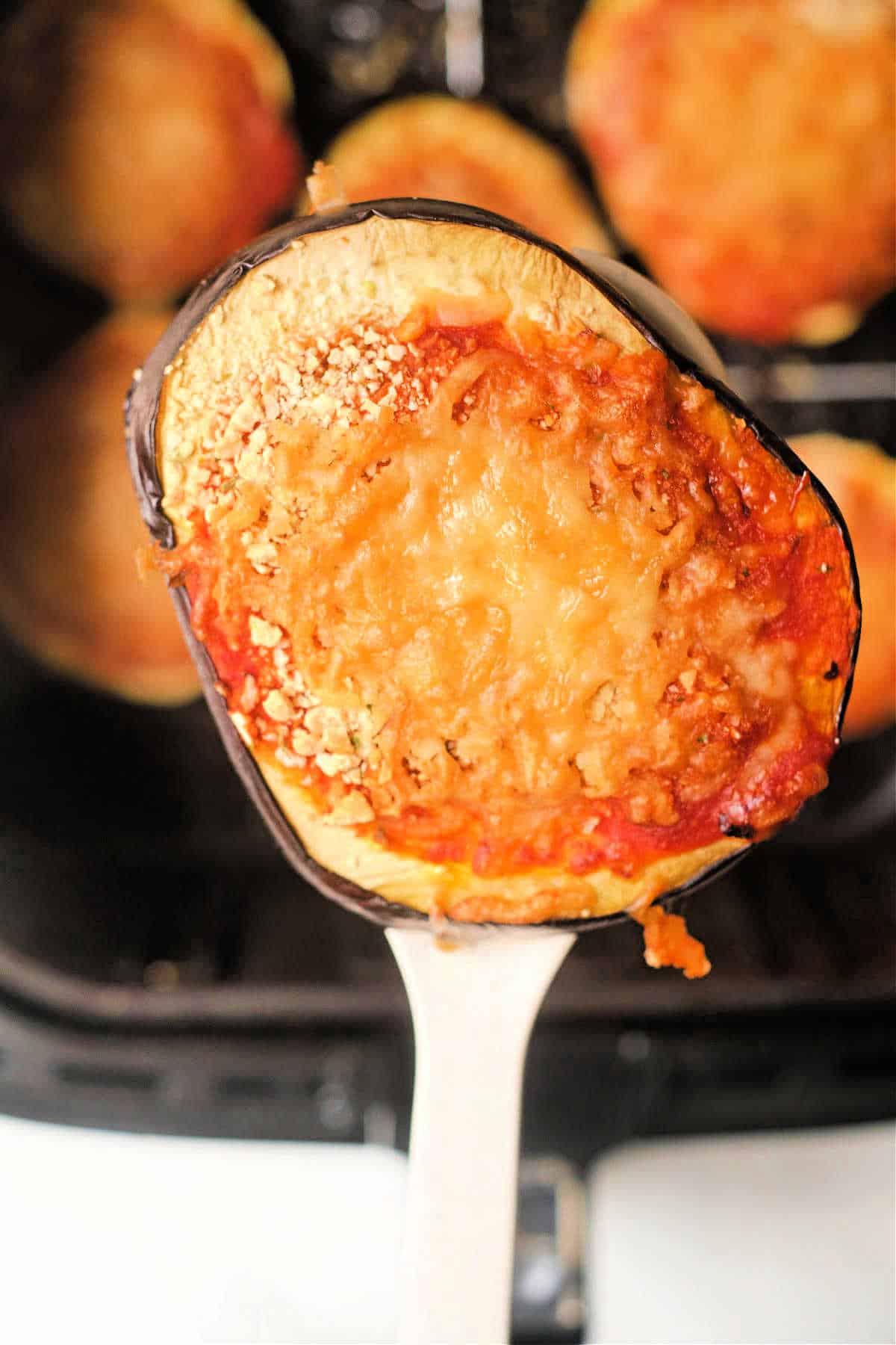 Air Fryer Eggplant Parmesan No Breading Ninja Foodi Eggplant Parm