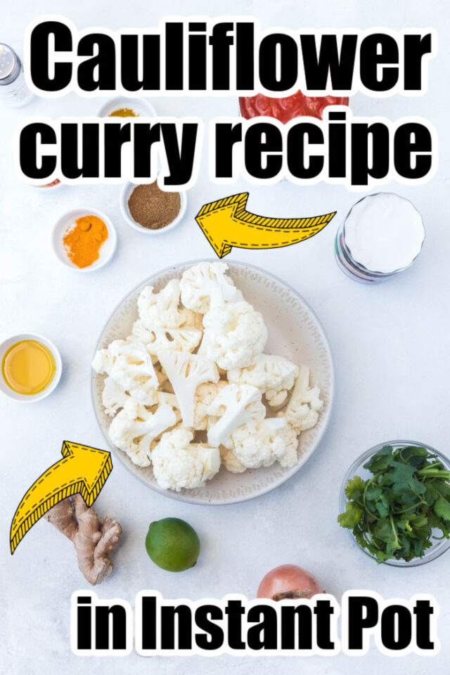 Instant Pot Cauliflower Curry Ninja Foodi Cauliflower Curry Recipe