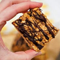 Chocolate Peanut Butter Oatmeal Bars