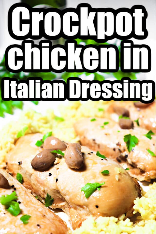 3 Ingredient Italian Crockpot Chicken With Italian Dressing