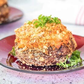 Portobello Air Fryer Stuffed Mushrooms