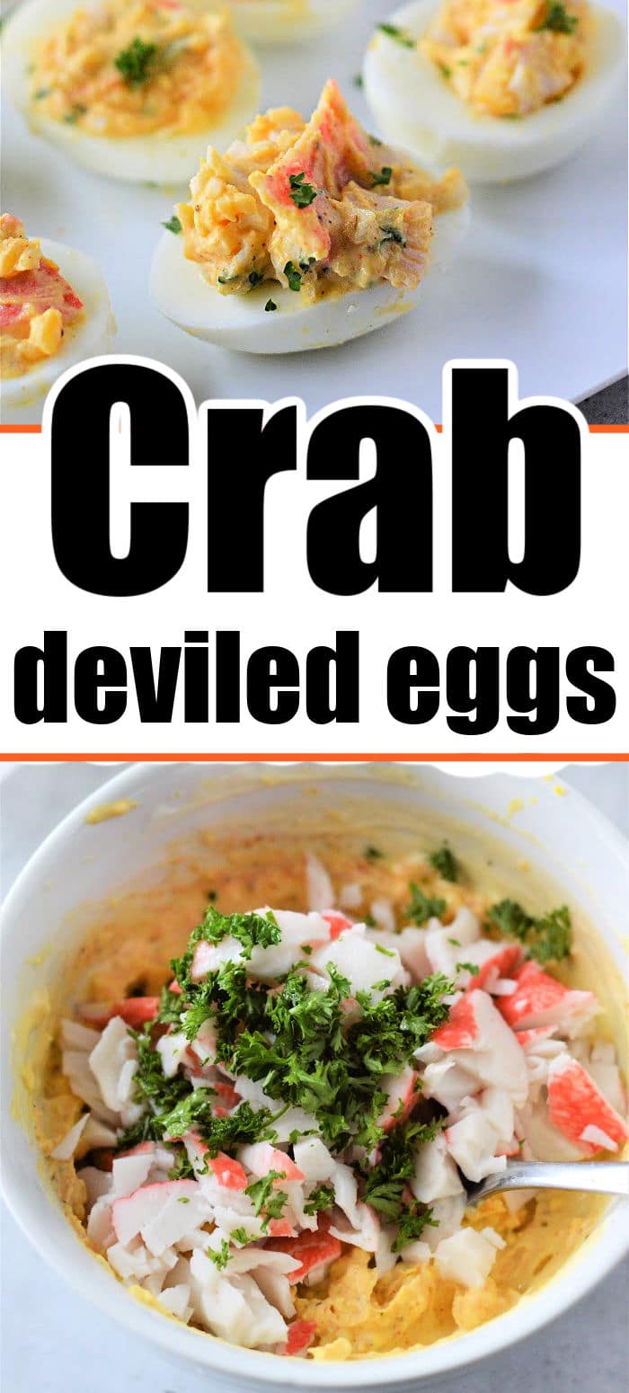 Fresh or Imitation Crab Deviled Eggs Deviled Eggs Crab Meat