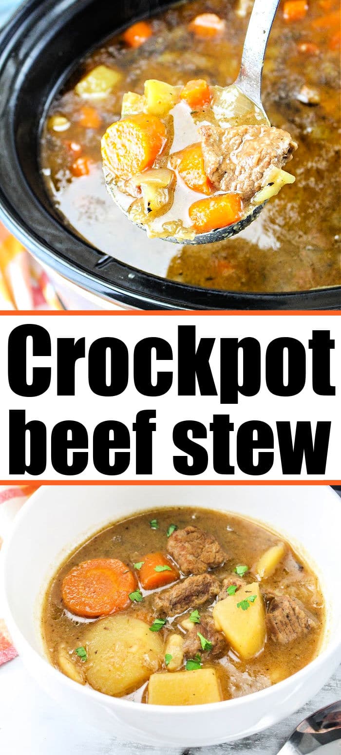Crockpot Slow Cooker Beef Stew with Onion Soup Mix
