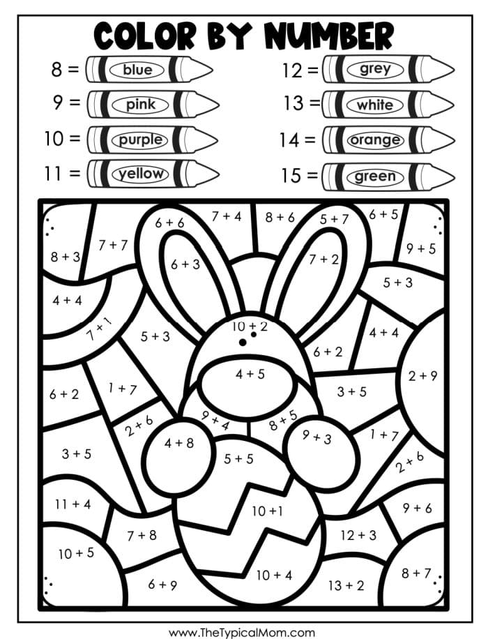 paint by number coloring pages