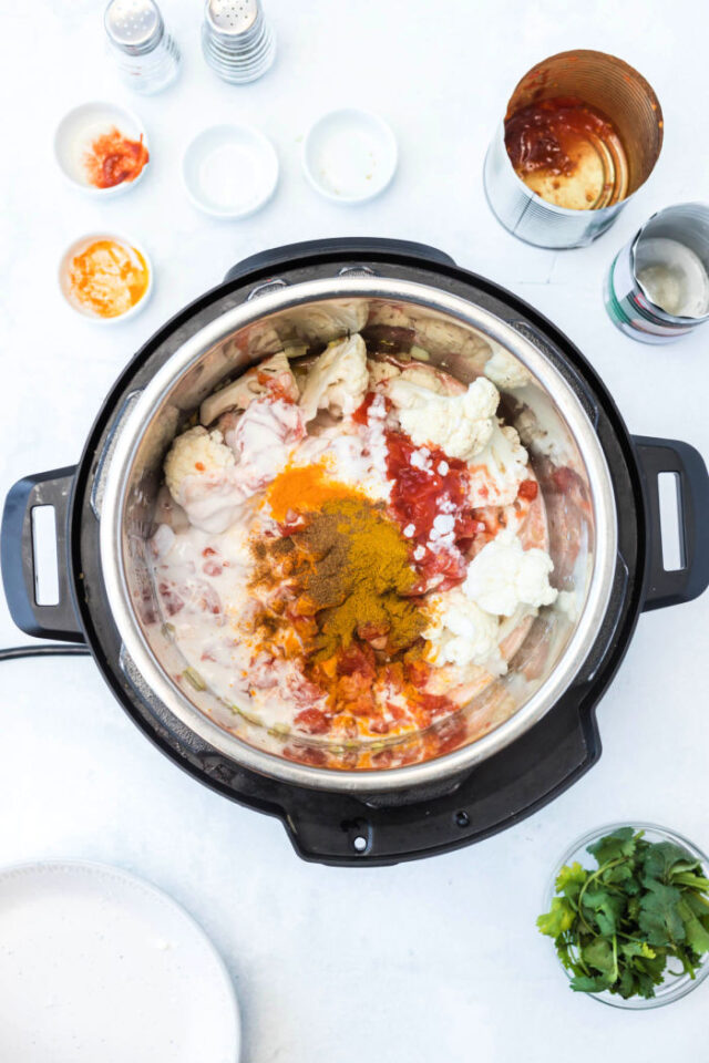 Instant Pot Cauliflower Curry Ninja Foodi Cauliflower Curry Recipe