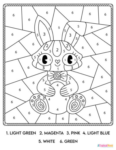 Free Printable Bunny Coloring Pages - Rabbit Color Pages