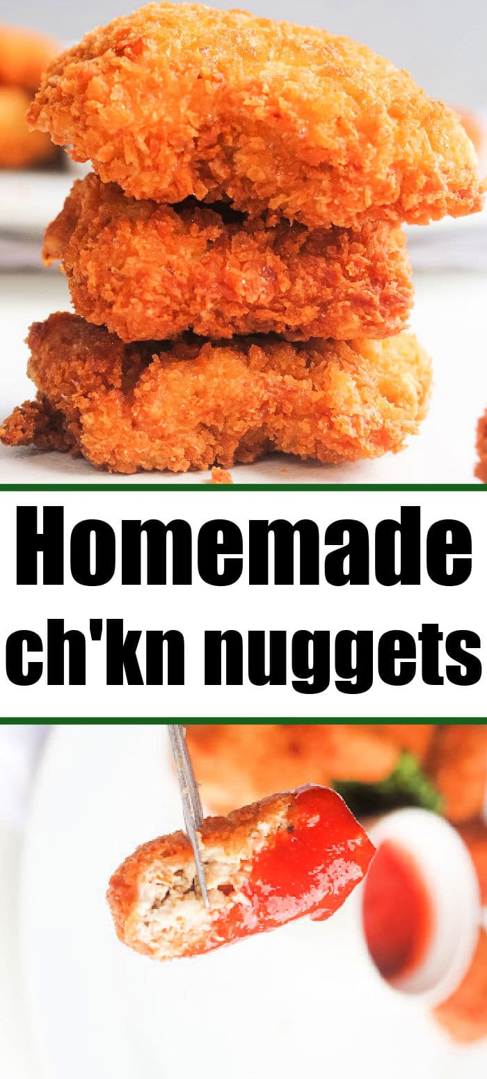 Homemade Chicken Nuggets with Ground Chicken Baked Air Fry