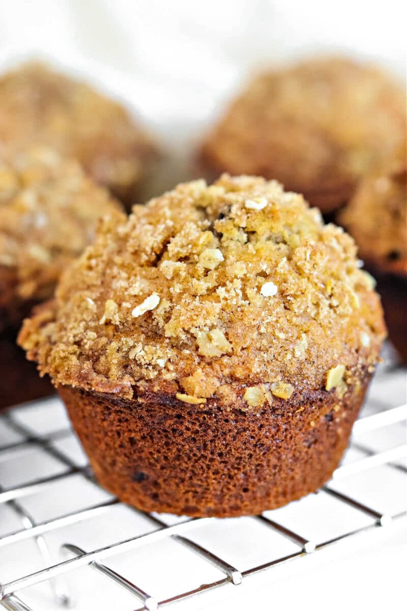 Homemade Easy Oatmeal Raisin Muffins with Honey