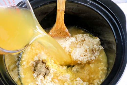 Slow Cooker Risotto Recipe (with Asparagus)