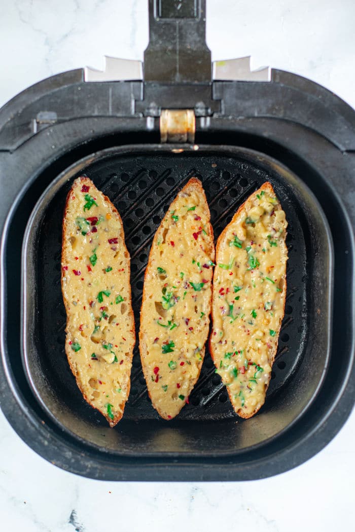 air fryer garlic bread