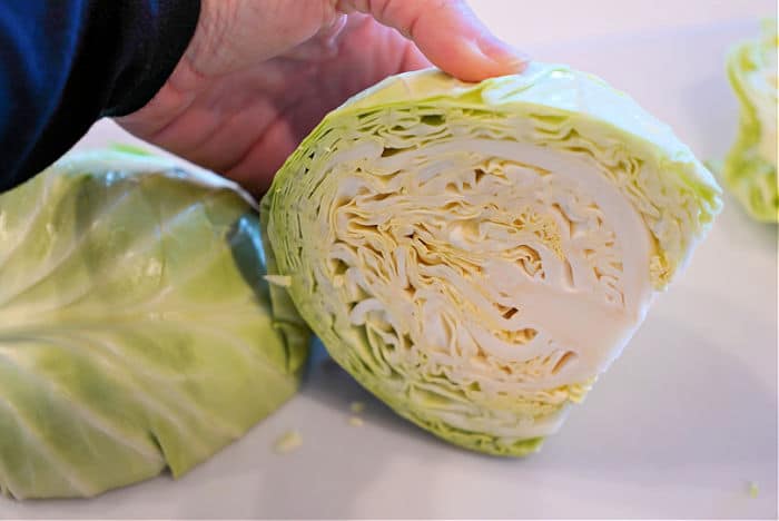 how to cut up cabbage