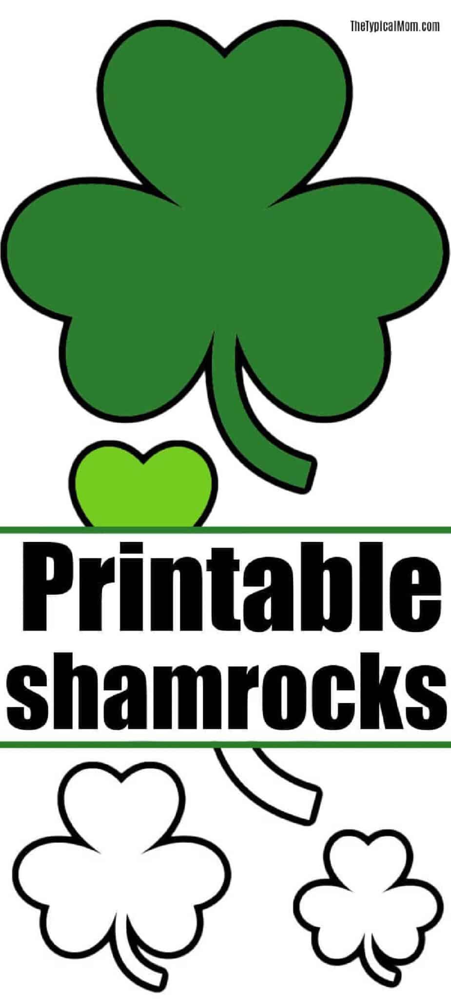 Free Printable Shamrock Coloring Pages - Shamrock Templates