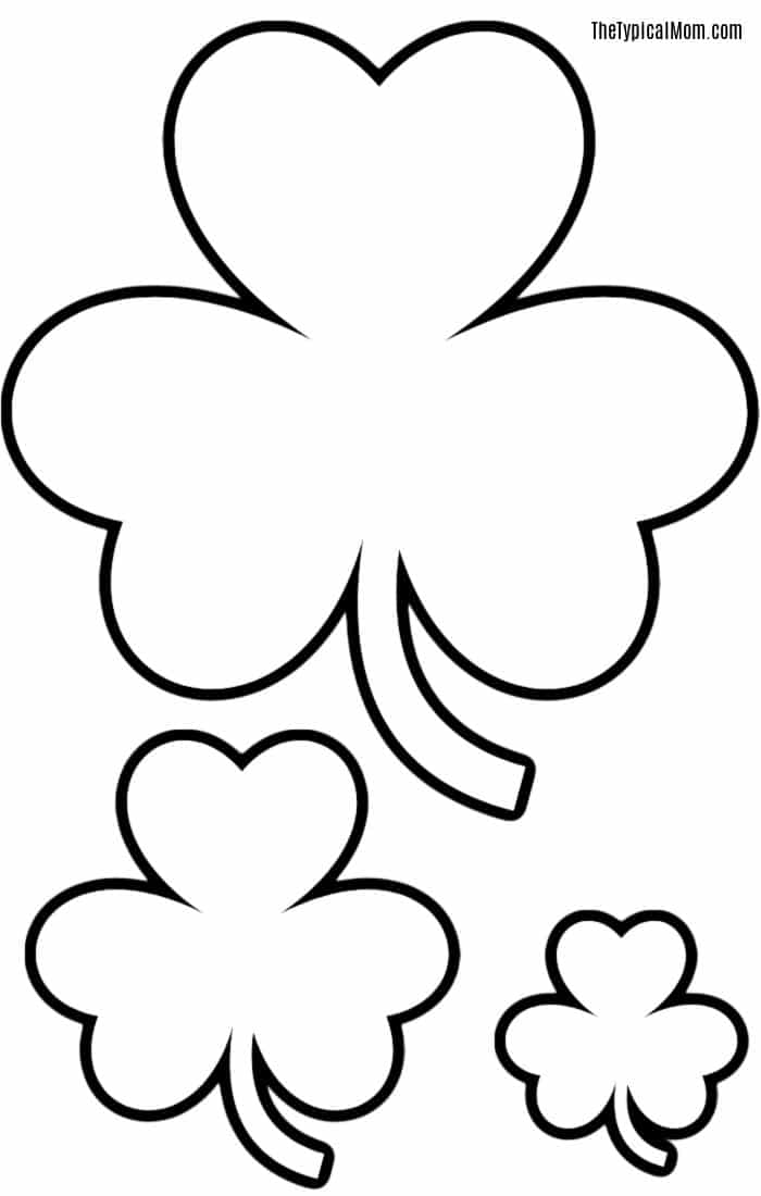 Free Printable Shamrock Coloring Pages Shamrock Templates