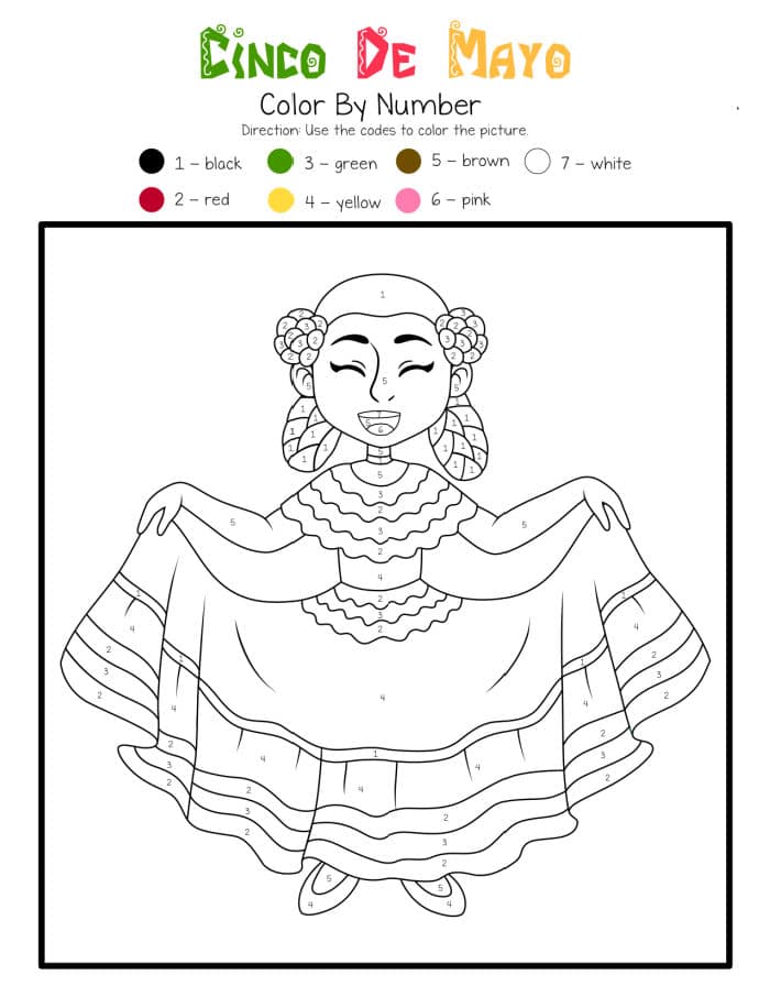 mexican art coloring pages free