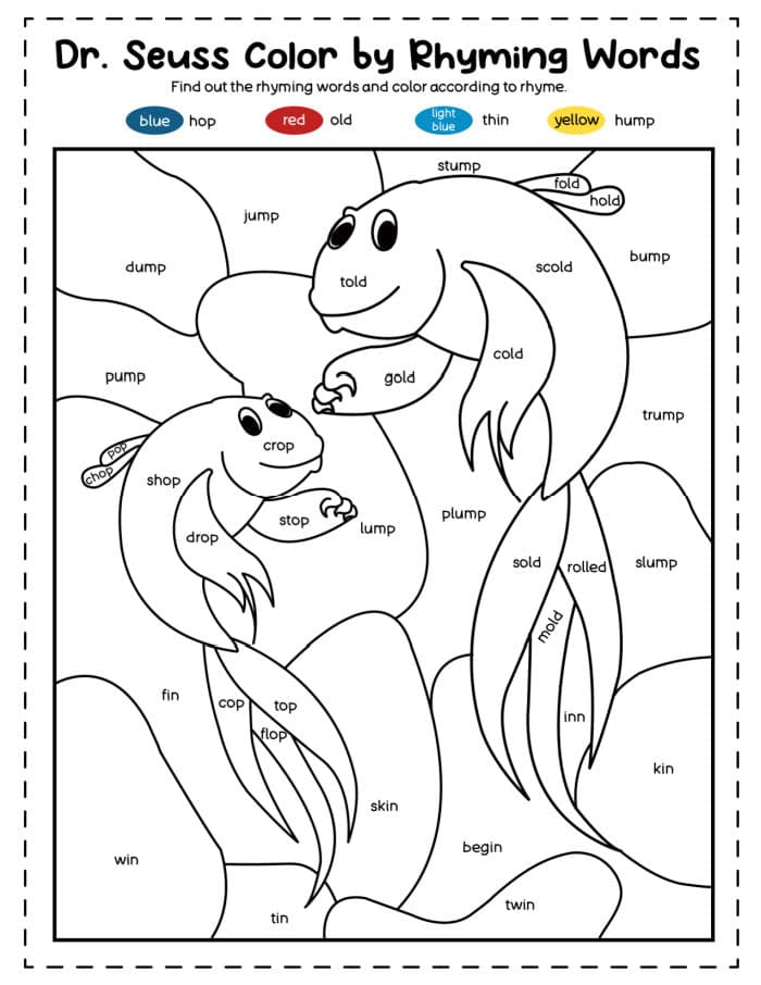 Dr Seuss Coloring Pages Dr Seuss Color by Number