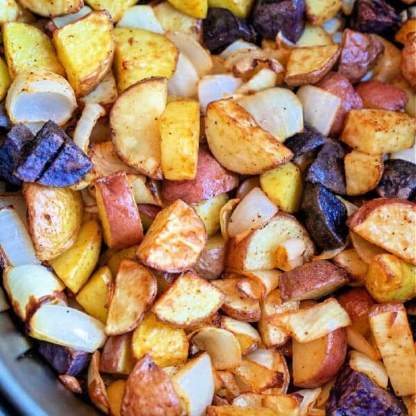 Air Fryer Potatoes and Onions