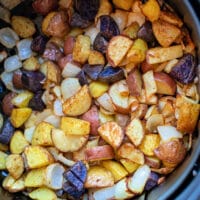 Air Fryer Potatoes and Onions