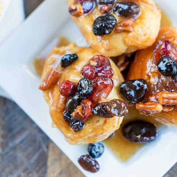 Air Fryer Sticky Buns with Crescent Rolls