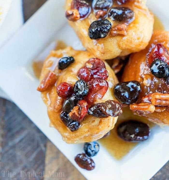 Air Fryer Sticky Buns with Crescent Rolls