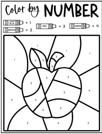 Free Letter A Coloring Pages - Alphabet Color by Number Pages