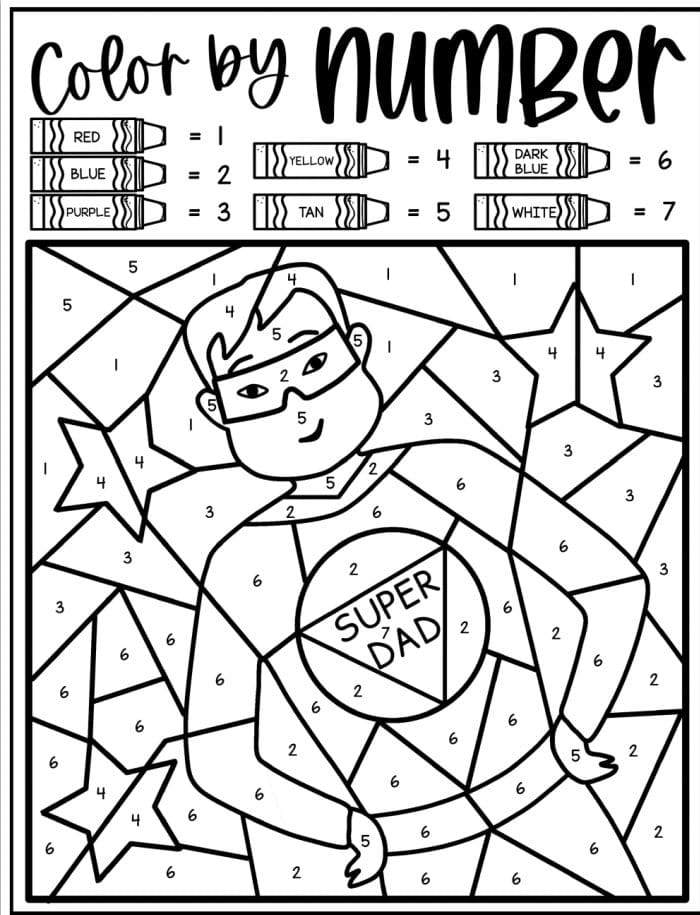 Father's Day Coloring Page Father's Day Printables 