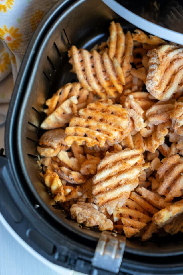 Frozen Waffle Fries in Air Fryer Ninja Foodi Frozen Waffle Fries