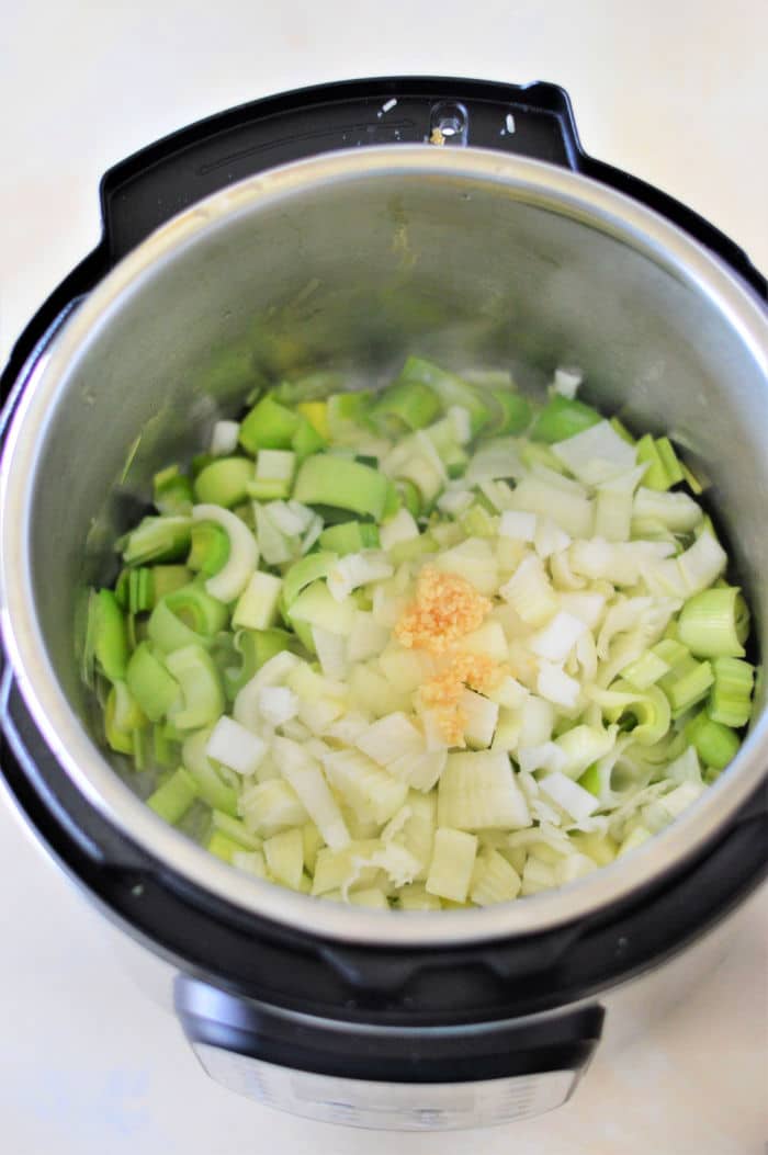 InstaPot Potato Leek Soup