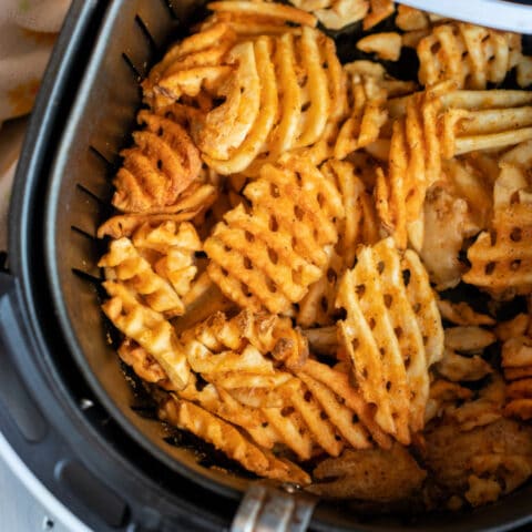 Frozen Waffle Fries in Air Fryer - Ninja Foodi Frozen Waffle Fries