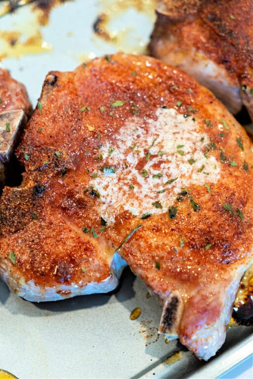 How to Cook 2 Inch Thick Pork Chops To Tender with Dry Rub
