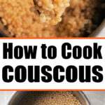 couscous on the stove