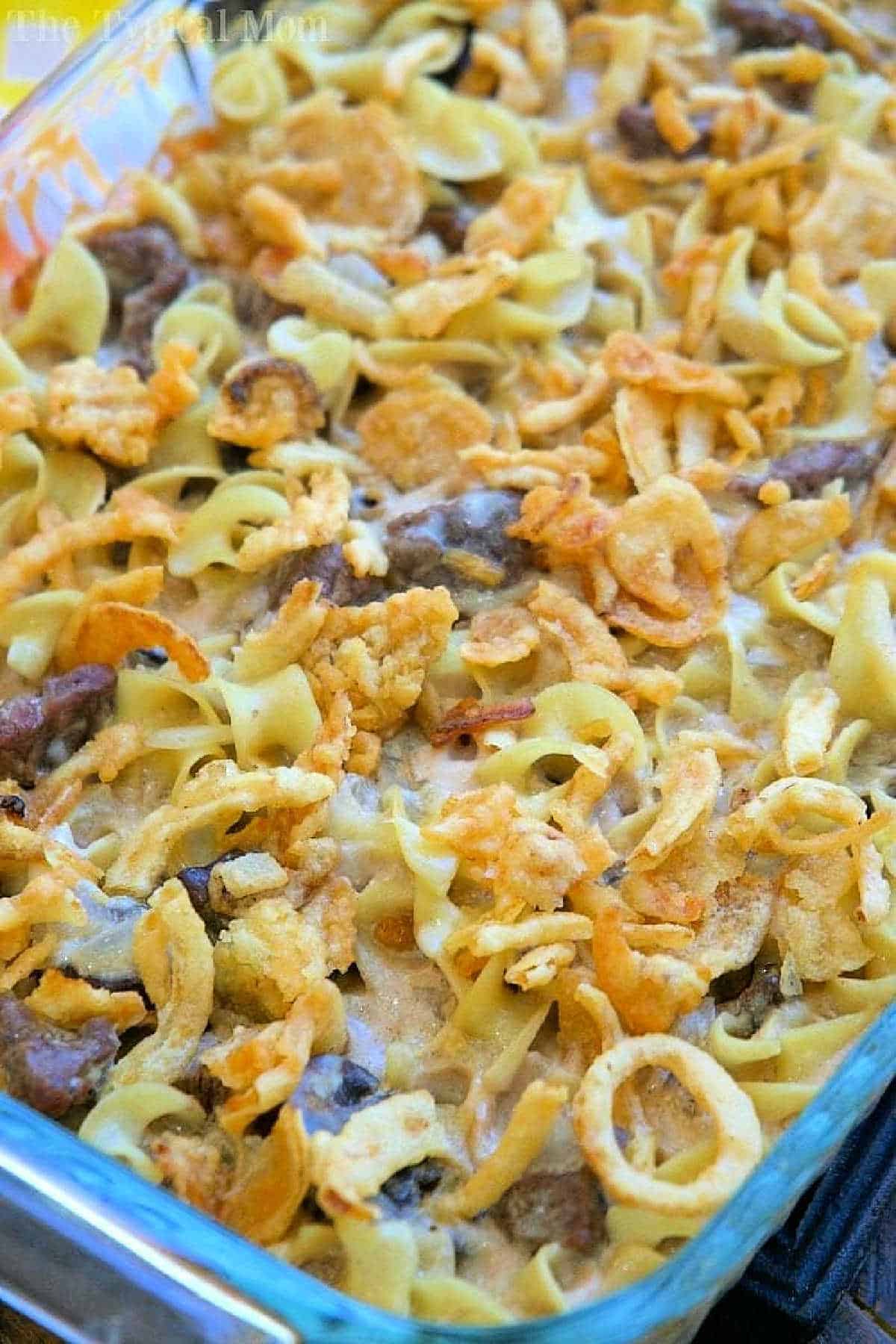 Easy Beef Stroganoff Casserole Recipe with Stew Meat
