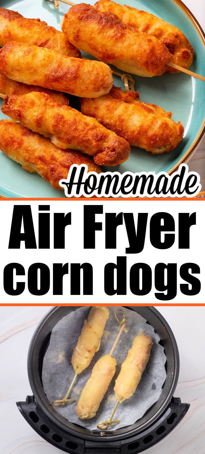 Homemade Corn Dogs in Air Fryer without Cornmeal Ninja Foodi