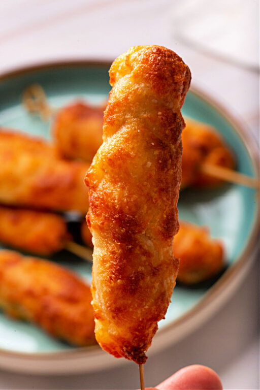 Homemade Corn Dogs in Air Fryer without Cornmeal Ninja Foodi
