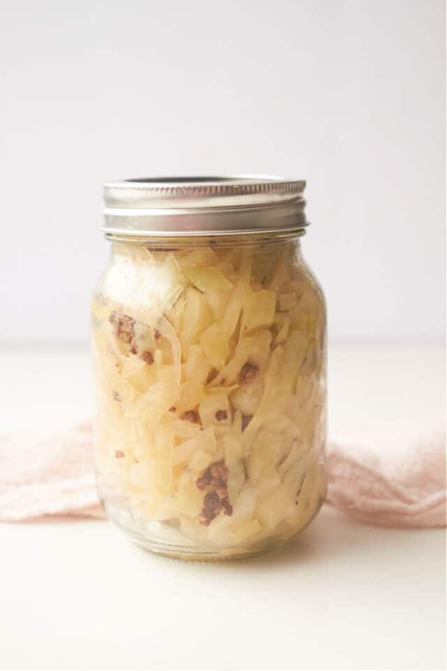 Quick Sauerkraut Recipe with Meat Ground Beef and Sauerkraut
