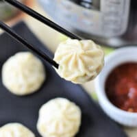 steaming dumplings