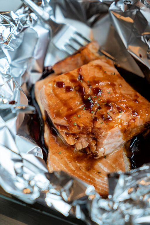 Oven Baked Teriyaki Salmon in Foil Salmon Foil Packets